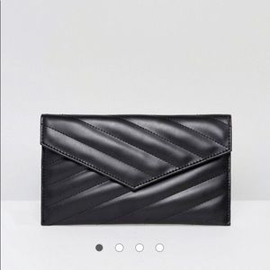 ASOS Quilted Black Clutch